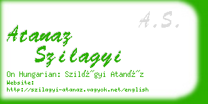 atanaz szilagyi business card